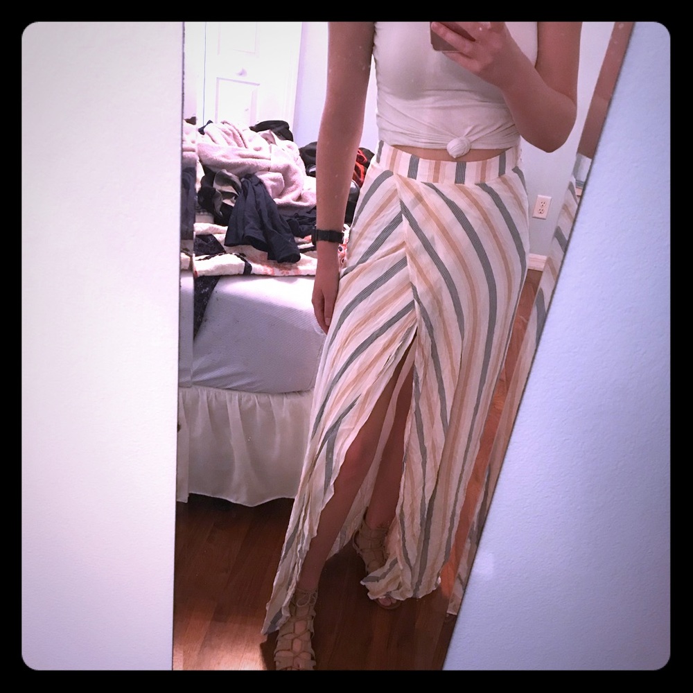 Olivaceous Maxi Skirt